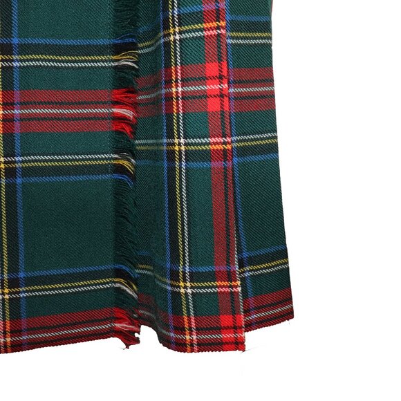 ALJean of Canada Green Princess Mary Royal Tartan Wool Kilt - Picture 4 of 6